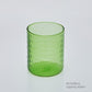 Grüne Glas-Teetasse & Untertasse Sets