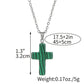 Frendorf | Halskette mit Kreuz aus natürlichen Edelsteinen – Seraphina