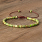 Frendorf | Geflochtenes Armband mit 2,4 mm Naturstein-Rollern – Seraphina