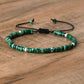 Frendorf | Geflochtenes Armband mit 2,4 mm Naturstein-Rollern – Seraphina