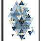 Frendorf | Marine Gold Geometrisch I Wandkunst