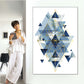 Frendorf | Marine Gold Geometrisch I Wandkunst