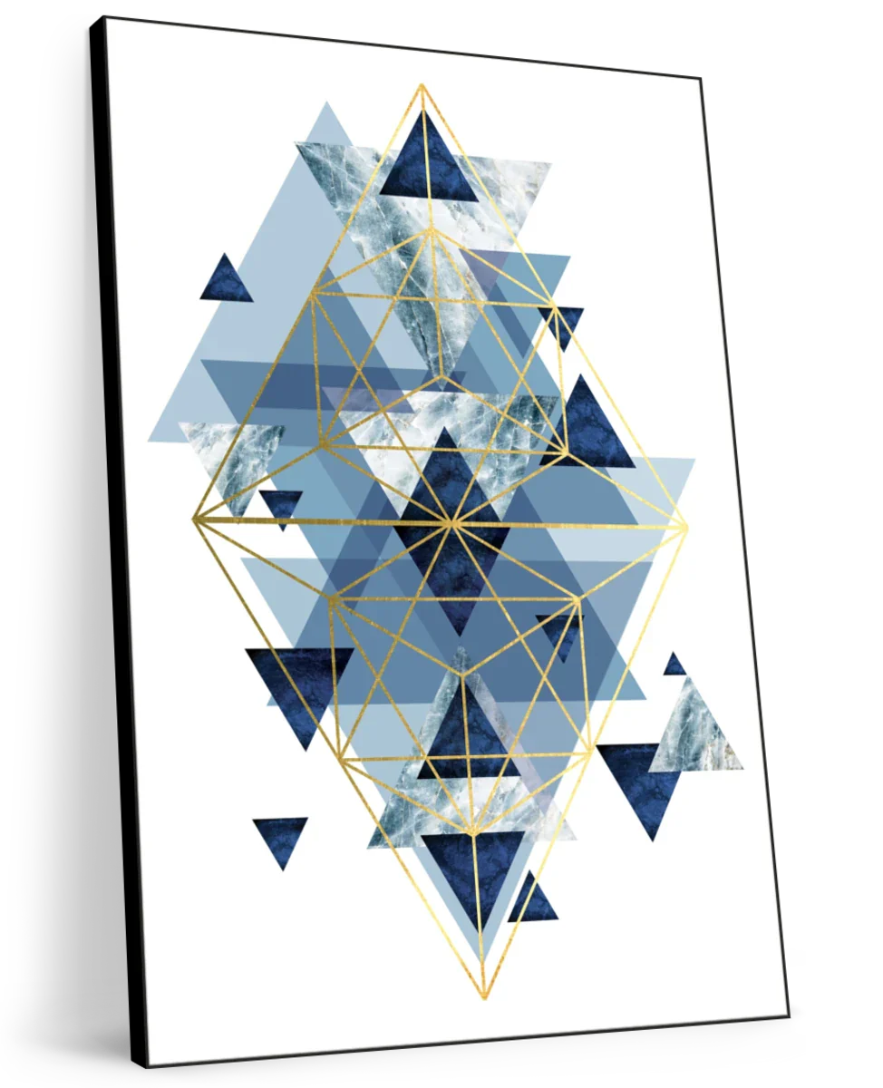 Frendorf | Marine Gold Geometrisch I Wandkunst