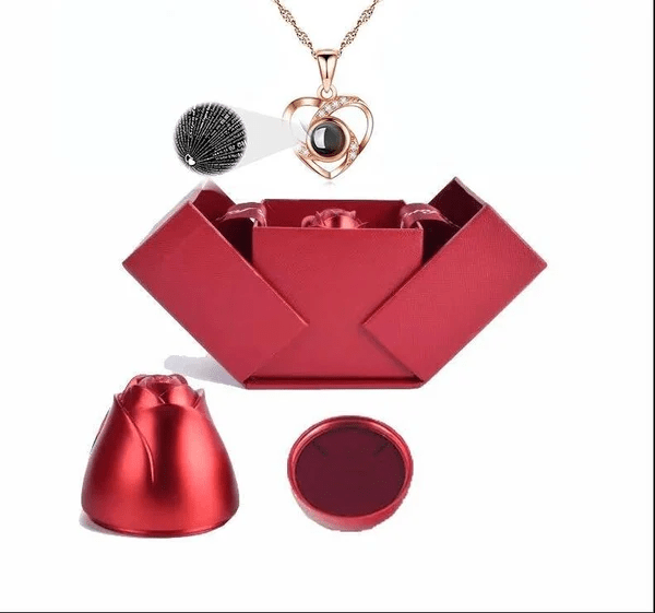 Frendorf | Halskette, "Ich liebe dich" in 100 Sprachen - Einzigartiges Geschenkset