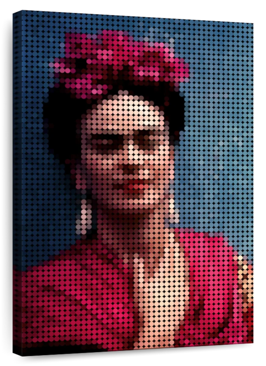 Frendorf | Frida Kahlo In Style Punkte Wandkunst