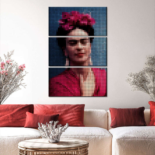 Frendorf | Frida Kahlo In Style Punkte Wandkunst