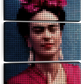 Frendorf | Frida Kahlo In Style Punkte Wandkunst