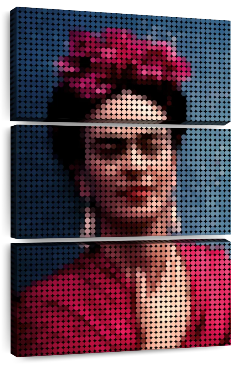 Frendorf | Frida Kahlo In Style Punkte Wandkunst