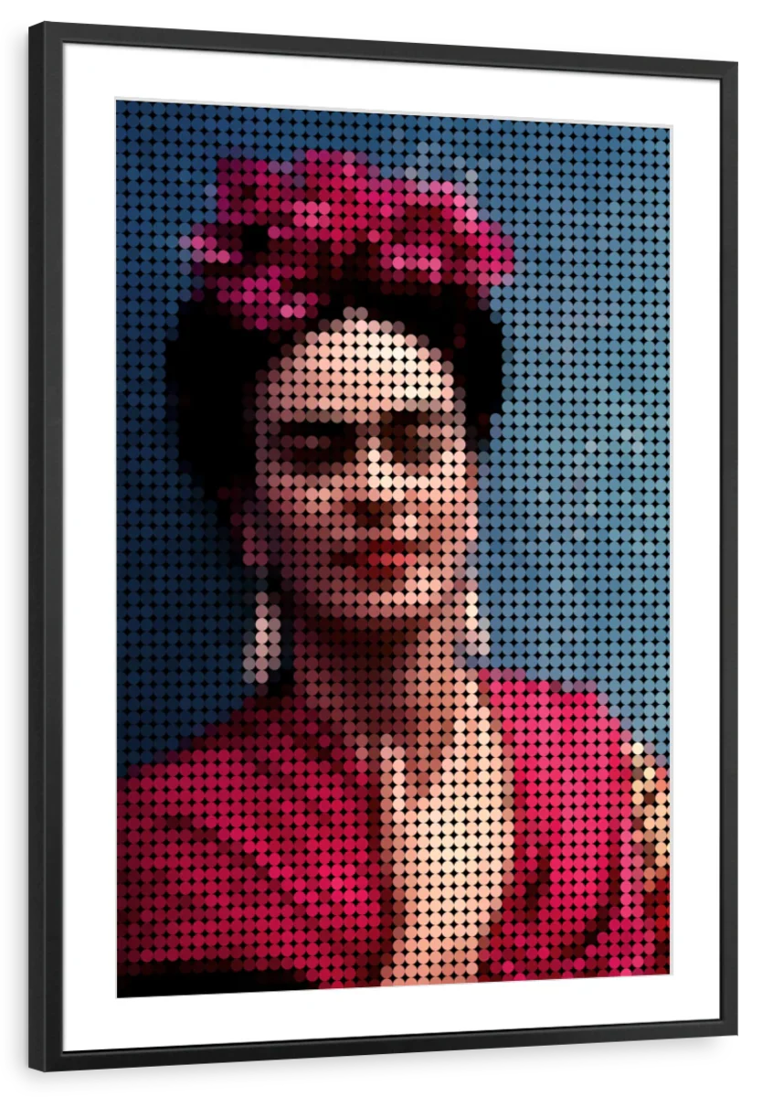 Frendorf | Frida Kahlo In Style Punkte Wandkunst