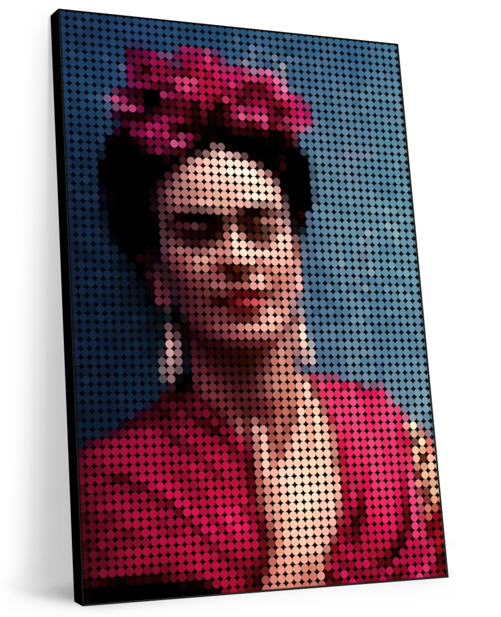 Frendorf | Frida Kahlo In Style Punkte Wandkunst
