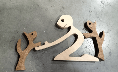 Holz Hundeliebhaber DIY Figurine: Handgemachte Wohnkultur Akzent