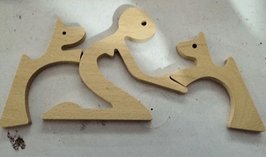 Holz Hundeliebhaber DIY Figurine: Handgemachte Wohnkultur Akzent