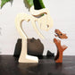 Holz Hundeliebhaber DIY Figurine: Handgemachte Wohnkultur Akzent