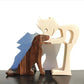 Holz Hundeliebhaber DIY Figurine: Handgemachte Wohnkultur Akzent