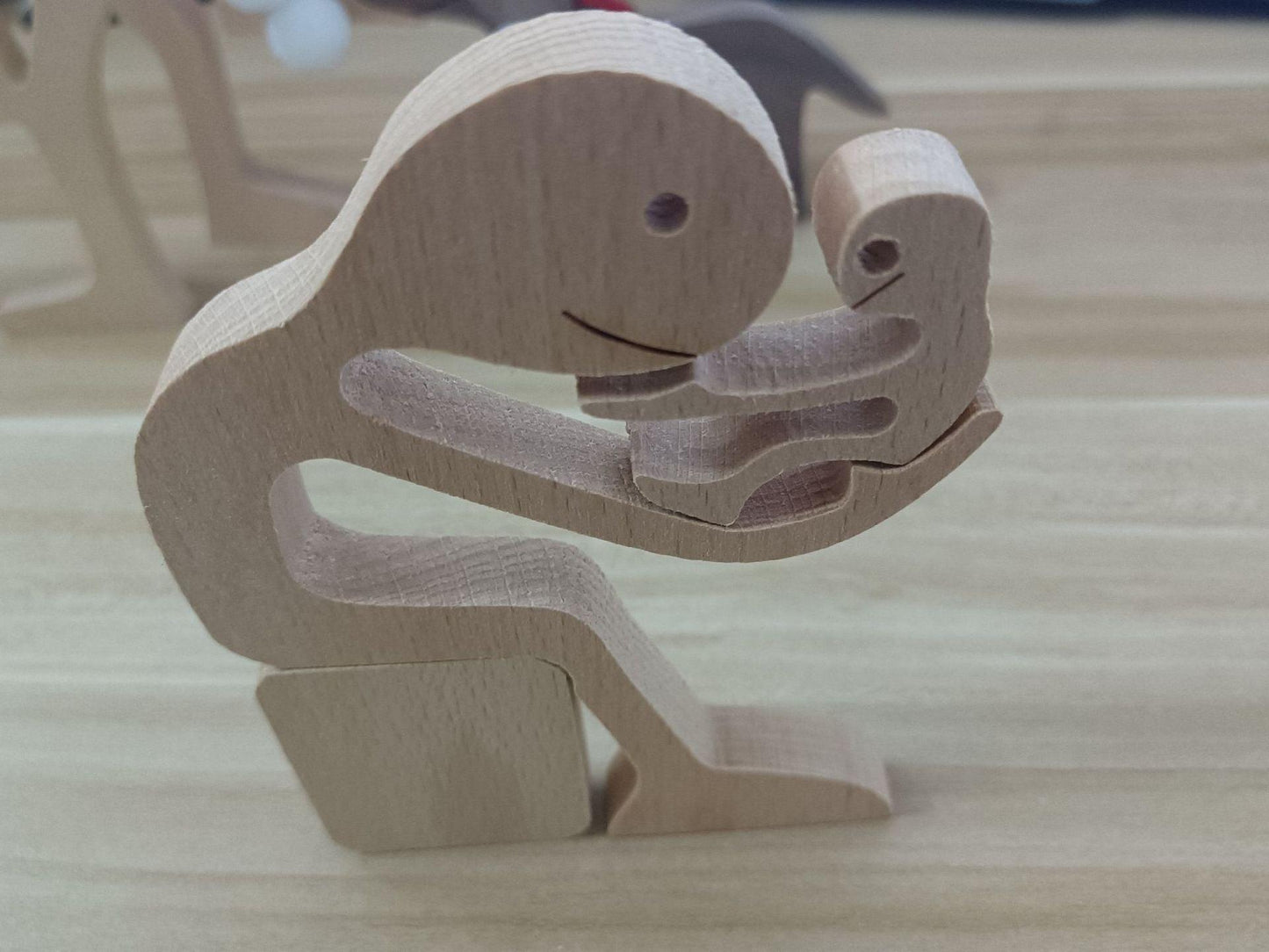 Holz Hundeliebhaber DIY Figurine: Handgemachte Wohnkultur Akzent