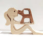Holz Hundeliebhaber DIY Figurine: Handgemachte Wohnkultur Akzent