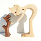 Holz Hundeliebhaber DIY Figurine: Handgemachte Wohnkultur Akzent