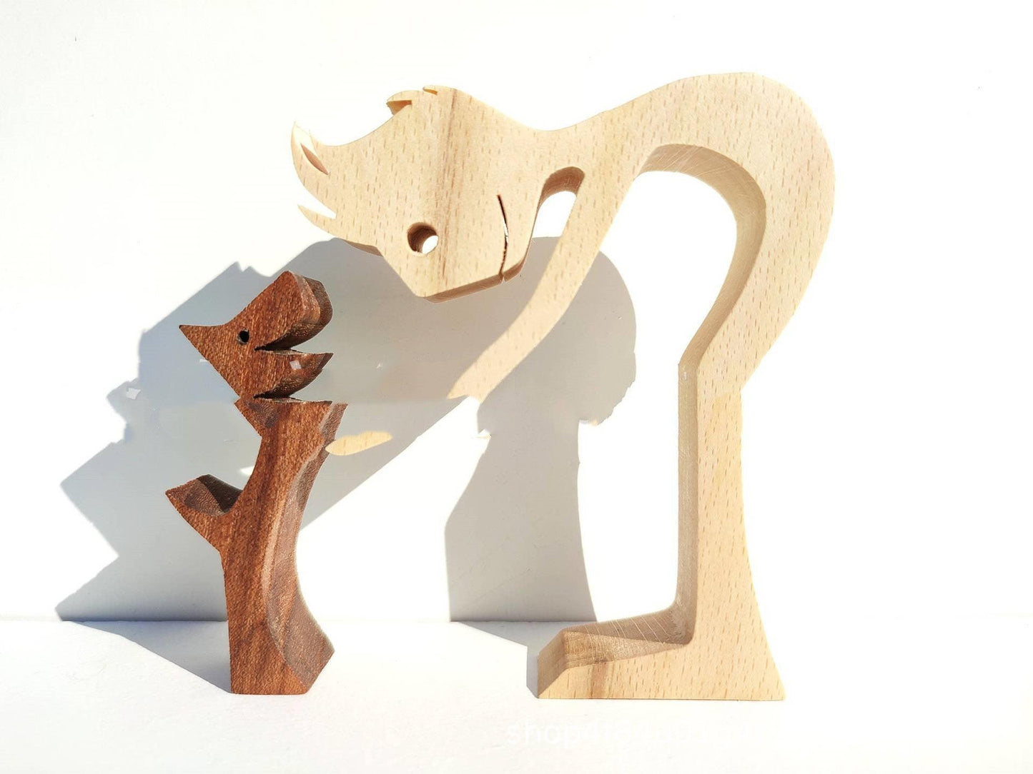 Holz Hundeliebhaber DIY Figurine: Handgemachte Wohnkultur Akzent