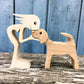 Holz Hundeliebhaber DIY Figurine: Handgemachte Wohnkultur Akzent