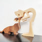 Holz Hundeliebhaber DIY Figurine: Handgemachte Wohnkultur Akzent