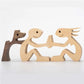 Holz Hundeliebhaber DIY Figurine: Handgemachte Wohnkultur Akzent