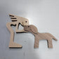 Holz Hundeliebhaber DIY Figurine: Handgemachte Wohnkultur Akzent