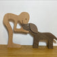 Holz Hundeliebhaber DIY Figurine: Handgemachte Wohnkultur Akzent
