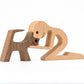 Holz Hundeliebhaber DIY Figurine: Handgemachte Wohnkultur Akzent