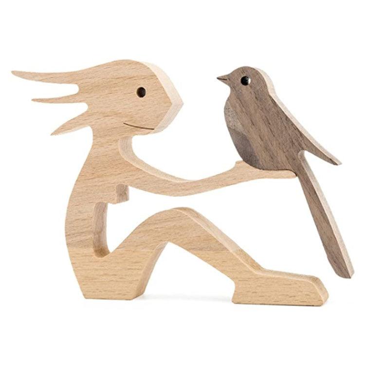 Holz Hundeliebhaber DIY Figurine: Handgemachte Wohnkultur Akzent