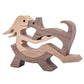 Holz Hundeliebhaber DIY Figurine: Handgemachte Wohnkultur Akzent