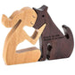 Holz Hundeliebhaber DIY Figurine: Handgemachte Wohnkultur Akzent