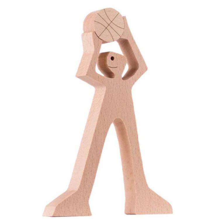 Holz Hundeliebhaber DIY Figurine: Handgemachte Wohnkultur Akzent
