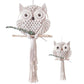 Frendorf | OwlDream Makramee Wandteppich | Handgefertigte Eule Deko | Boho-Wandkunst | Naturtöne