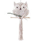 Frendorf | OwlDream Makramee Wandteppich | Handgefertigte Eule Deko | Boho-Wandkunst | Naturtöne