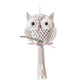 Frendorf | OwlDream Makramee Wandteppich | Handgefertigte Eule Deko | Boho-Wandkunst | Naturtöne