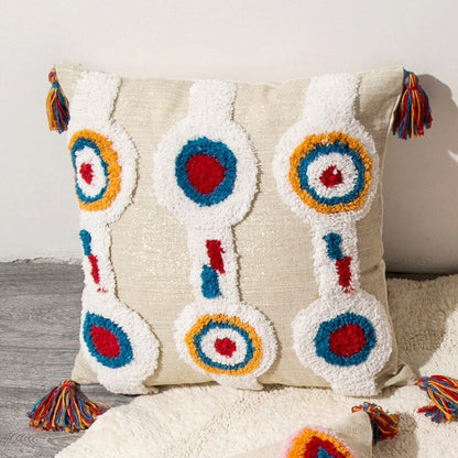 Handgefertigte marokkanische Boho-Stil Kissenhülle