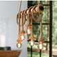 Vintage Hanfseil Pendelleuchte