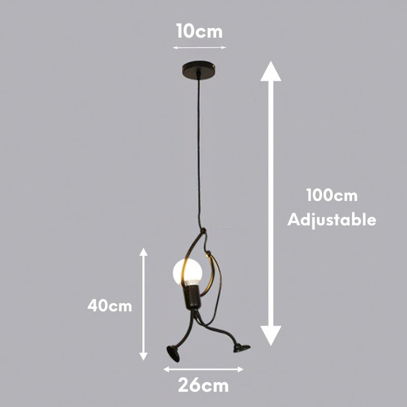 Frendorf | LoftSwing Hanging Man Wanddekoration | Lustige Deko | Entspannte Atmosphäre | Geschenkidee