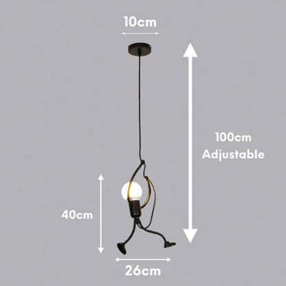 Frendorf | LoftSwing Hanging Man Wanddekoration | Lustige Deko | Entspannte Atmosphäre | Geschenkidee