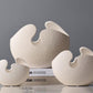 Frendorf | CrackElegance Weiße Keramik-Eivase | Handgefertigt | Modernes Design | Dekorative Wohnaccessoires