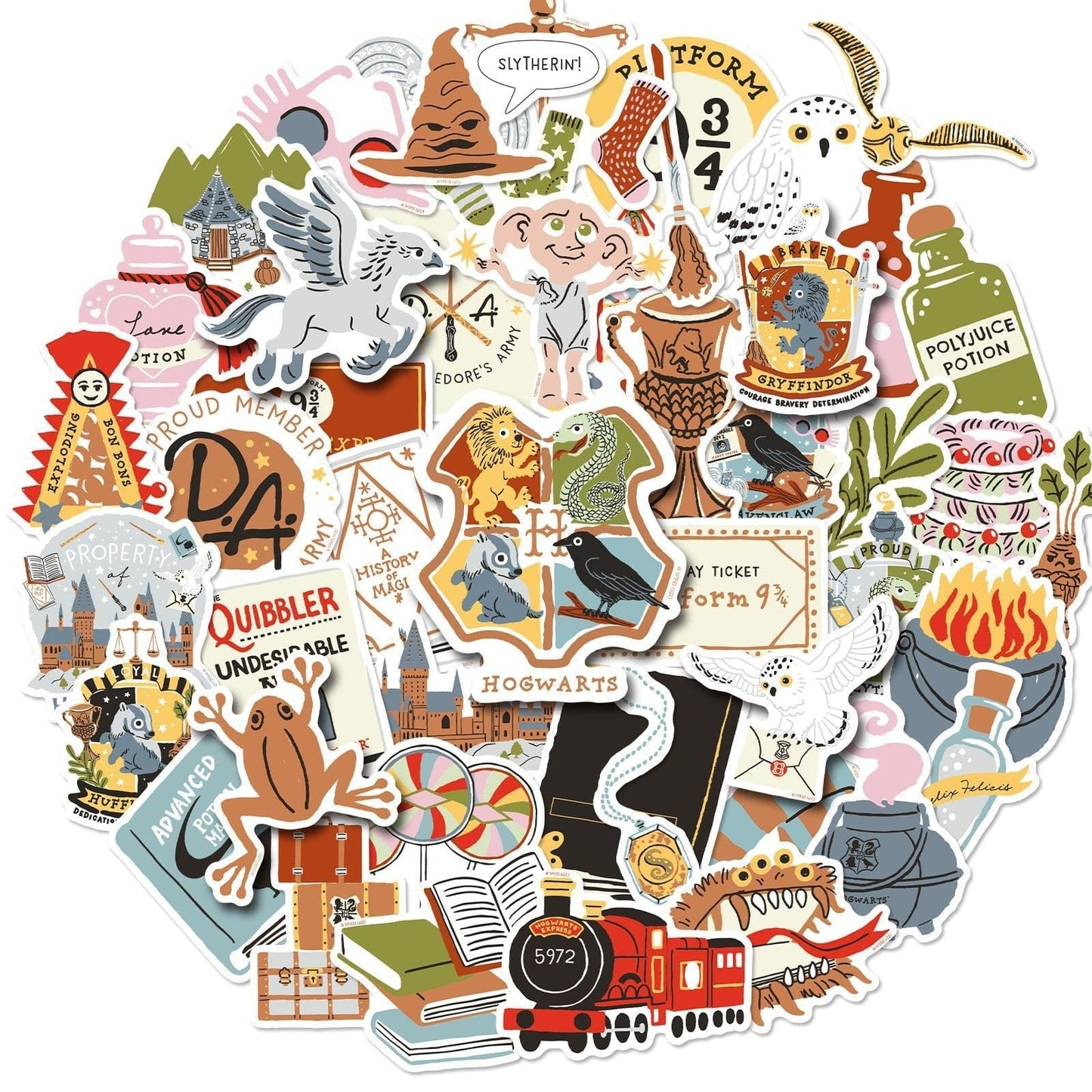 Potter Sticker Paket - Exklusive Kollektion