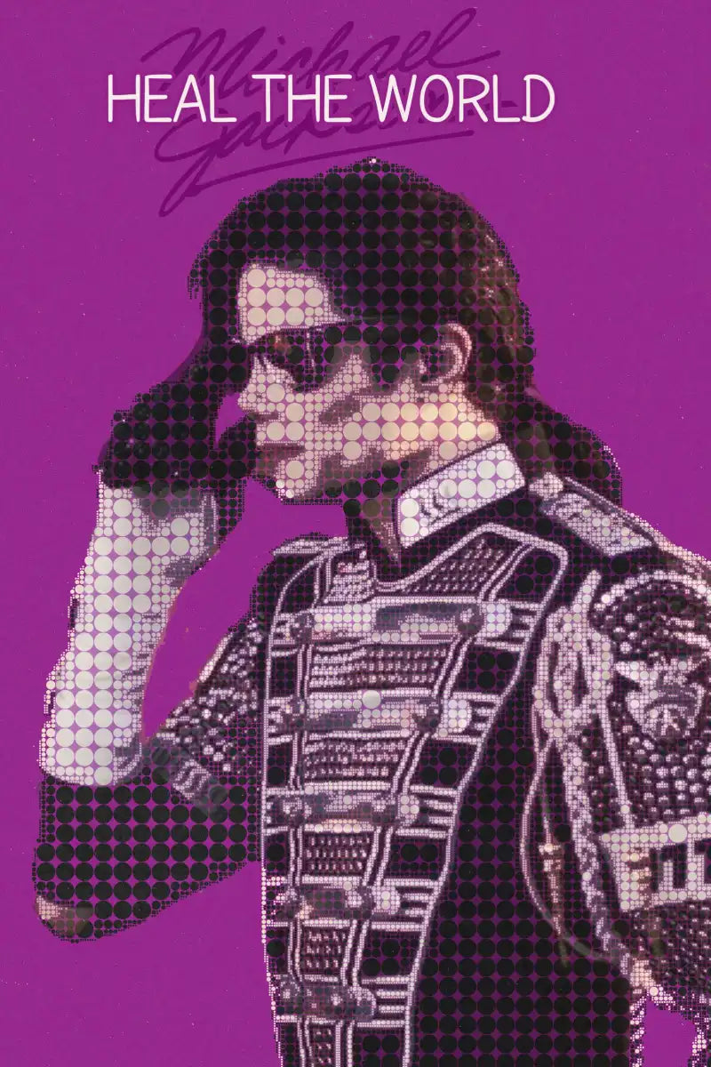 Frendorf | Heal The World Poster Musik Minimalistische Wandkunst