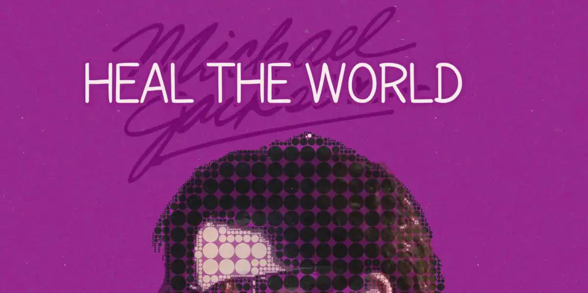 Frendorf | Heal The World Poster Musik Minimalistische Wandkunst