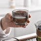 Hitzebeständige Teetasse | Schwarznussdeckel | Getöntes Glas