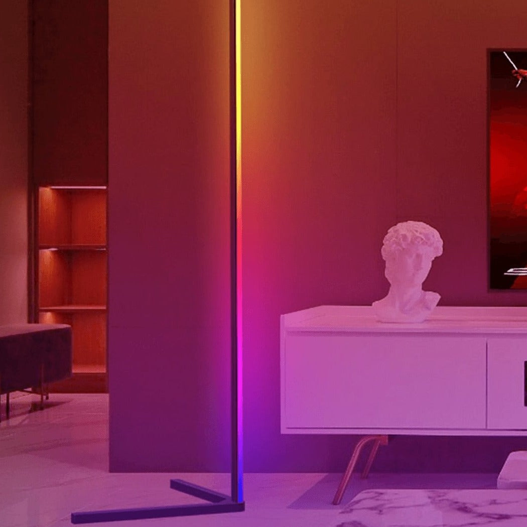 Frendorf | HelioLux Stehlampe | Modernes LED Design | Stimmungslicht für Wohnzimmer & Büro | Dimmbar