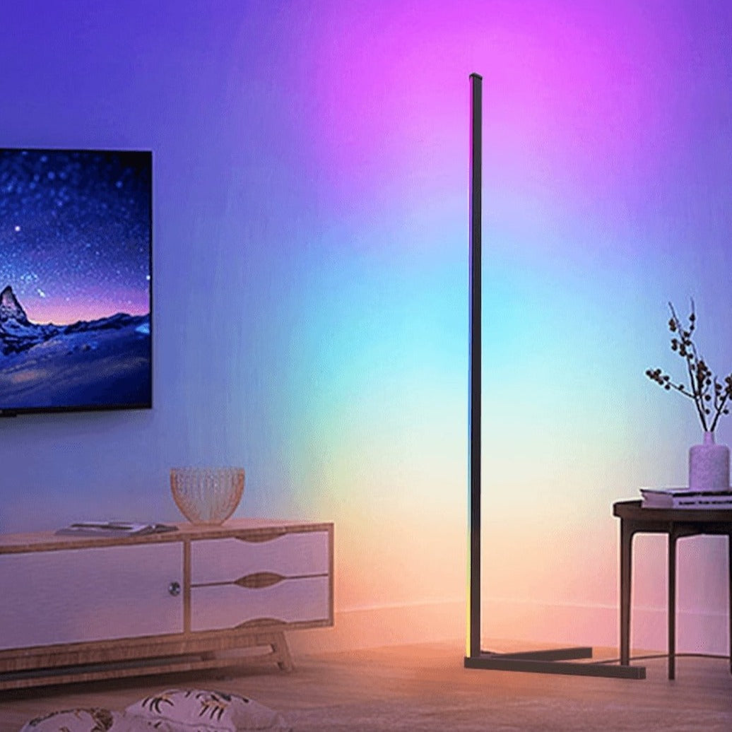 Frendorf | HelioLux Stehlampe | Modernes LED Design | Stimmungslicht für Wohnzimmer & Büro | Dimmbar