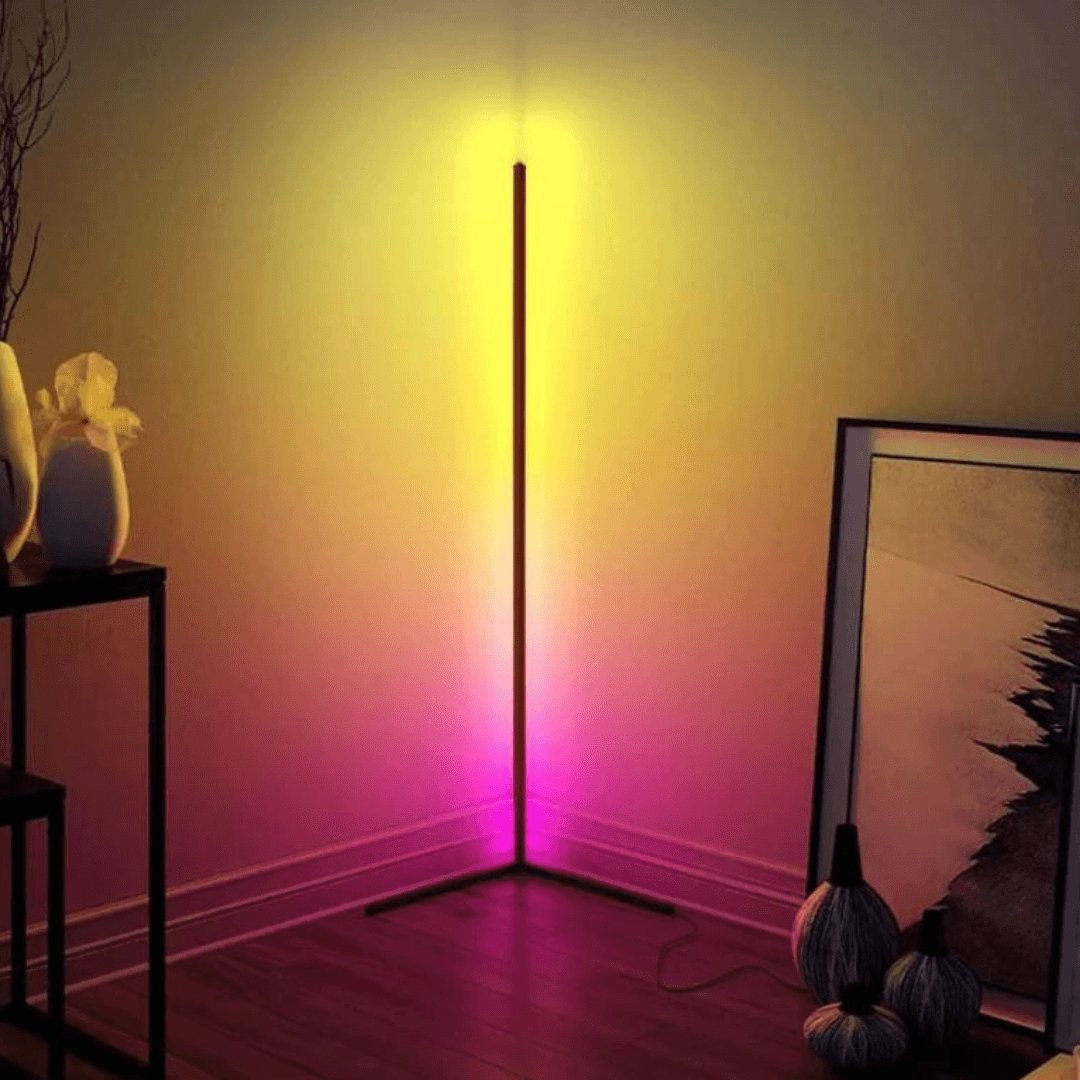 Frendorf | HelioLux Stehlampe | Modernes LED Design | Stimmungslicht für Wohnzimmer & Büro | Dimmbar