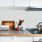 Frendorf | TileStyle Selbstklebende Fliesenaufkleber im Fischgrät-Muster | Moderne Wandgestaltung | Einfach anzubringen & langlebig