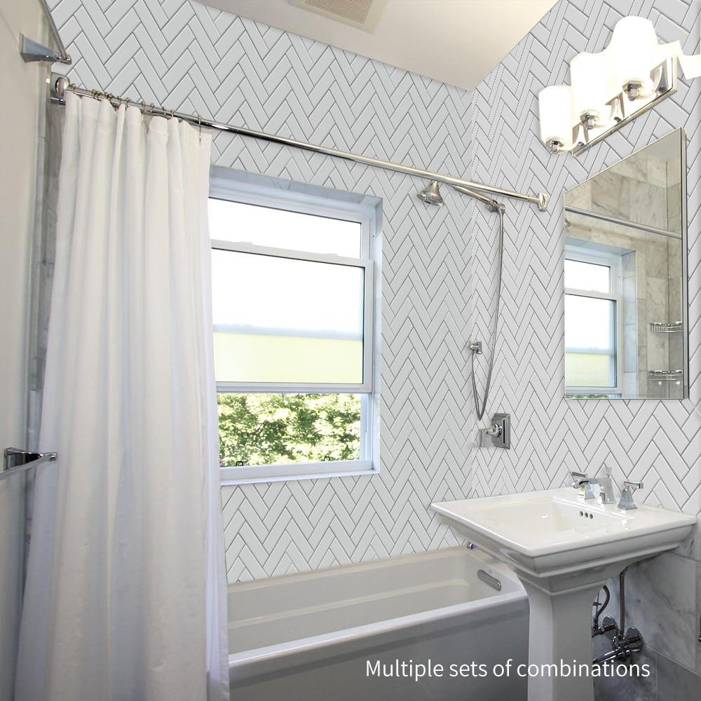 Frendorf | TileStyle Selbstklebende Fliesenaufkleber im Fischgrät-Muster | Moderne Wandgestaltung | Einfach anzubringen & langlebig