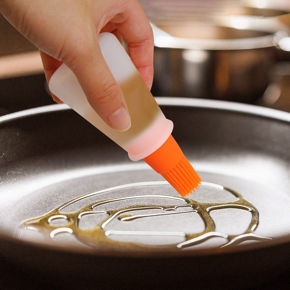 Hitzebeständige Silikonflasche Grillbürste Ölwerkzeug